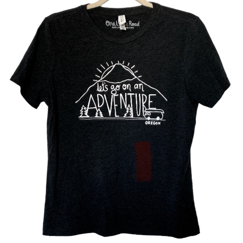 Let’s Go On An Adventure Oregon Gray T-Shirt Medium